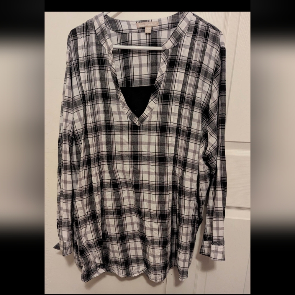Soft Flannel Tunic